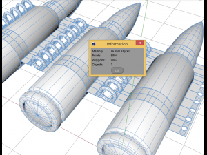 machine belt from kalashnikov cartridge 3D Model