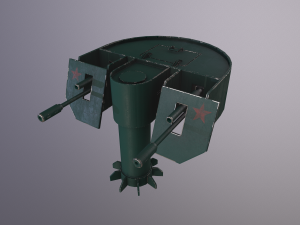 automatic military turret 3D Model