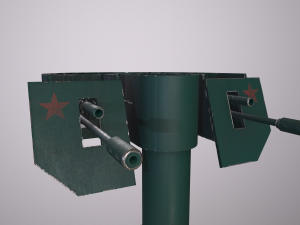 automatic military turret 3D-Modell