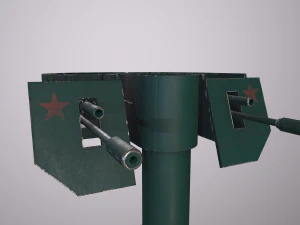 automatic military turret 3D Model