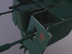 automatic military turret 3D-Modell