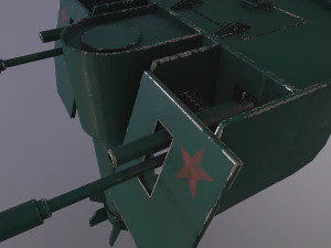 automatic military turret 3D Model