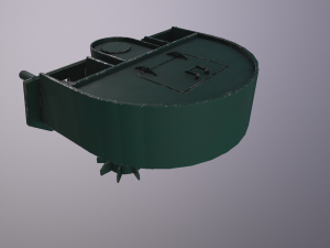 automatic military turret 3D-Modell