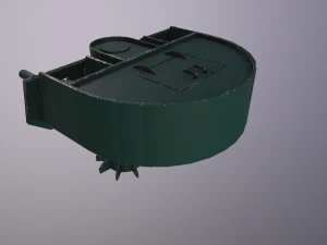 automatic military turret 3D Model