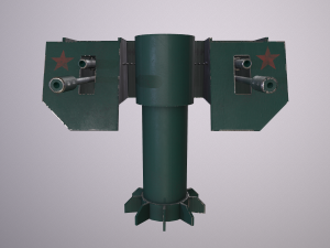 automatic military turret 3D-Modell