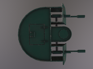 automatic military turret 3D-Modell