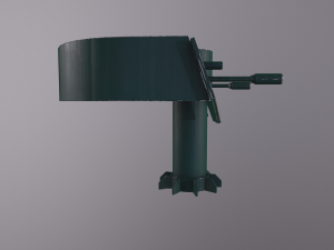 automatic military turret 3D-Modell