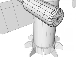 automatic military turret 3D Model