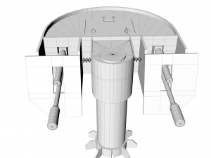 automatic military turret 3D-Modell