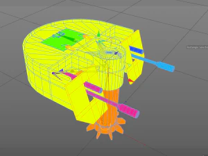 automatic military turret 3D Model