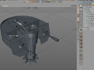 automatic military turret 3D-Modell