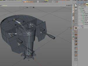 automatic military turret 3D Model