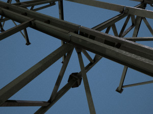 metal structures of the electroplating shop building 3Dモデル
