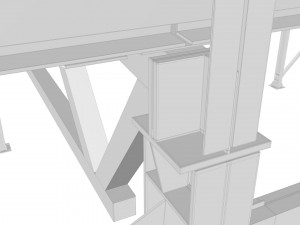 metal structures of the electroplating shop building 3Dモデル