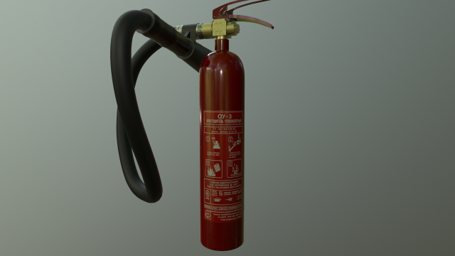 Fire extinguisher Modelo 3D .c4d .max .obj .3ds .fbx .stl .blend 