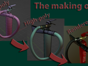 Fire extinguisher Modelo 3D