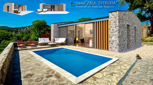 casa zala istria 3D Model .c4d .max .obj .3ds .fbx .stl .blend 