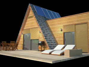 mountain cabin by damijan koprivc 3D Model