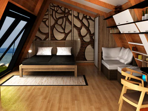 glamping pod tiny house 3D Model