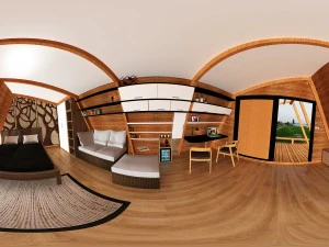 glamping pod tiny house 3D Model