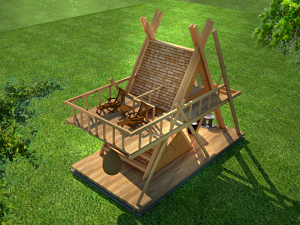 glamping tower a1 3D-Modell
