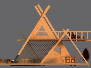 glamping tower a1 3D-Modell