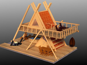 glamping tower a1 3D-Modell