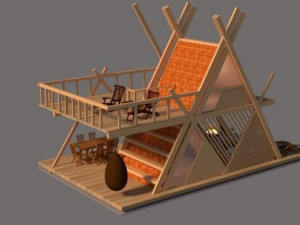 glamping tower a1 3D-Modell