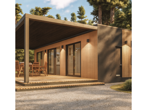 Modular House plan with dimensions Modello 3D