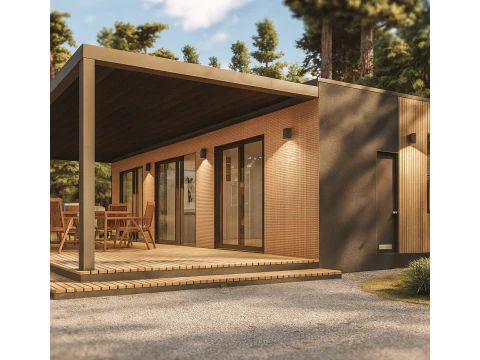 Modular House plan with dimensions 3D Model
