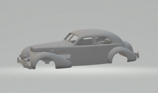 cord812chargedbeverlysedan1937 3D Print Model .c4d .max .obj .3ds .fbx .stl .blend 