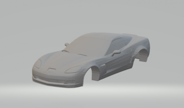 chevrolet corvette 2006 3D-printmodel .c4d .max .obj .3ds .fbx .stl .blend 