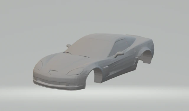 chevrolet corvette 2006 3D Print Model .c4d .max .obj .3ds .fbx .stl .blend 