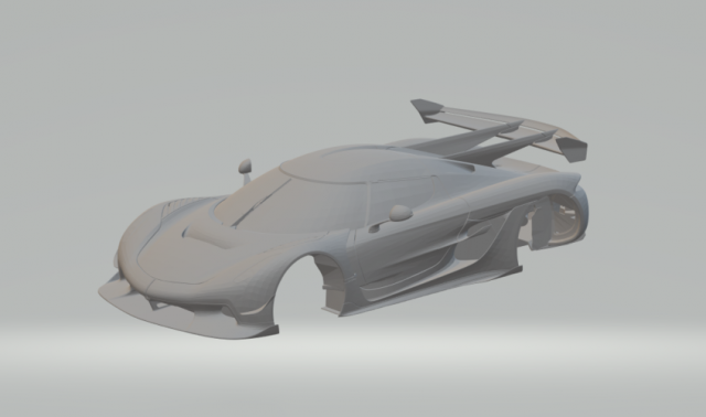 koenigsegg jesko 2020 slot car Modello di stampa 3D .c4d .max .obj .3ds .fbx .stl .blend