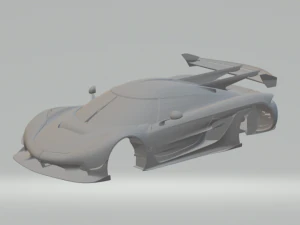 koenigsegg jesko 2020 slot car 3D Print Model