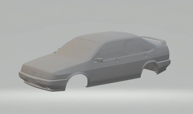 fiat tempra 3D Print Model .c4d .max .obj .3ds .fbx .stl .blend 
