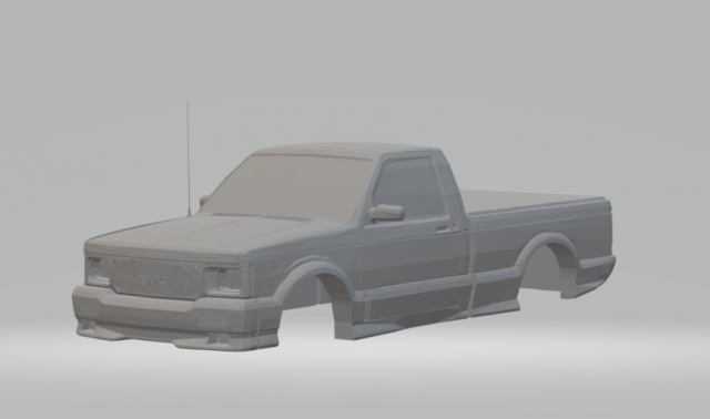 gmc syclone s10 3D Принт Модель .c4d .max .obj .3ds .fbx .stl .blend 