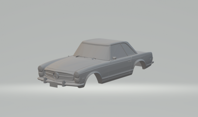mercedes sl 280 3D प्रिंट मॉडल .c4d .max .obj .3ds .fbx .stl .blend 