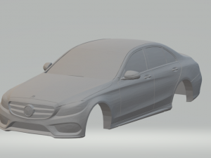 mercedes class c 3D Print Model