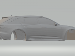 audi rs6 avant 2020 Model Cetak 3D