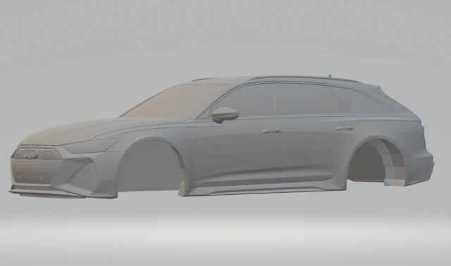 audi rs6 avant 2020 3D Print Model .c4d .max .obj .3ds .fbx .stl .blend