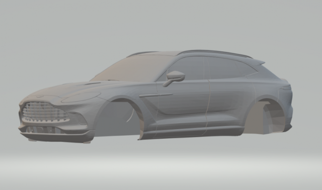 aston martin dbx slot car 3Dプリントモデル .c4d .max .obj .3ds .fbx .stl .blend 