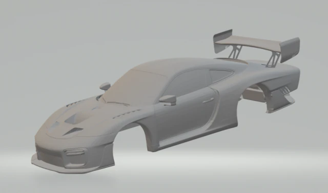 porsche 935 2019 3D Print Model .c4d .max .obj .3ds .fbx .stl .blend