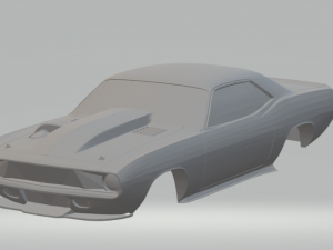 plymouth cuda 3Dプリントモデル