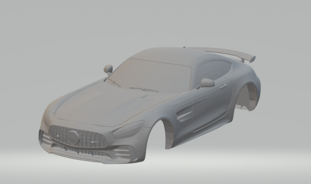 mercedes amg gtr 2017 3D Print Model .c4d .max .obj .3ds .fbx .stl .blend 