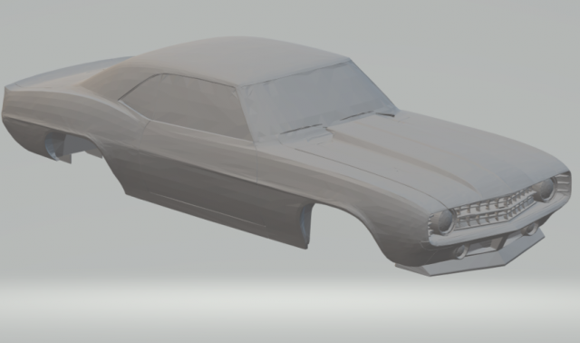 chevrolet camaro 68 3D 打印模型 .c4d .max .obj .3ds .fbx .stl .blend 