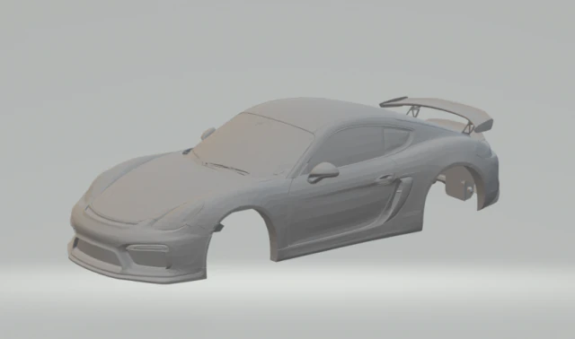 porsche cayman gt4 2016 3D Print Model .c4d .max .obj .3ds .fbx .stl .blend 