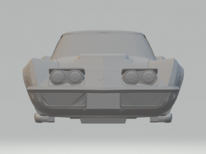 chevrolet corvette zl1 69 Model Cetak 3D