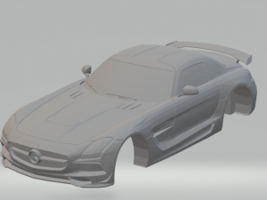 mercedes sls amg black series 3D Print Model