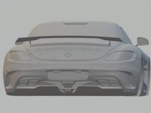 mercedes sls amg black series 3D Print Model